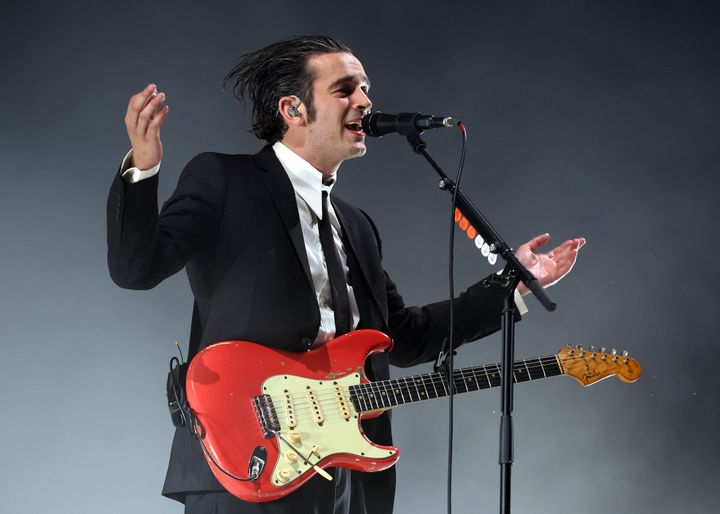 Matty on stage at Reading Festival last year