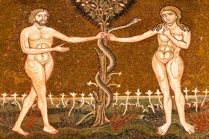 Just Adam and Eve doing Adam and Eve stuff.