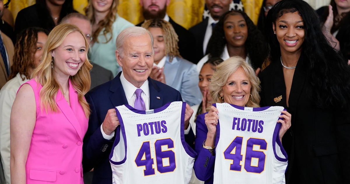Biden Honors LSU, UConn Basketball Teams Following NCAA Championship Wins Biden Honors LSU, UConn Basketball Teams Following NCAA Championship Wins
