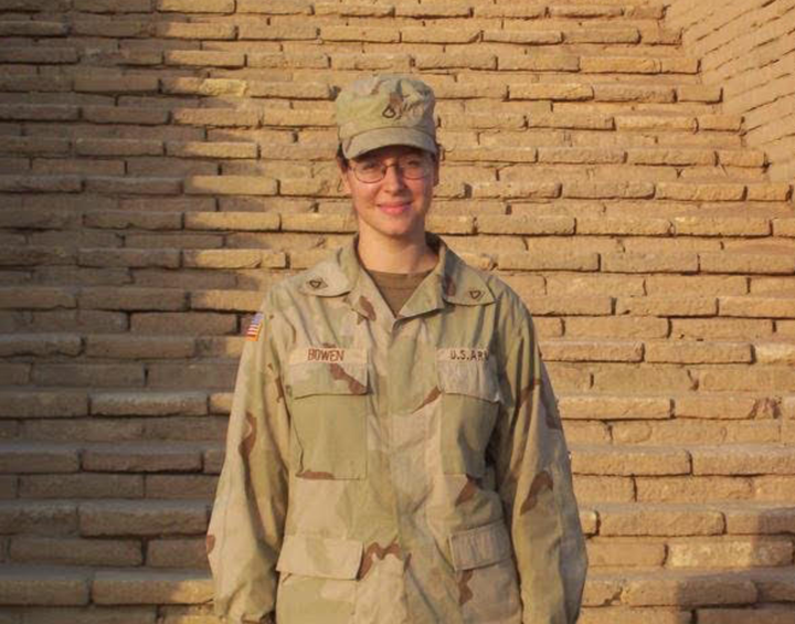 The author near Nasiriya, Iraq, while on deployment (2003).