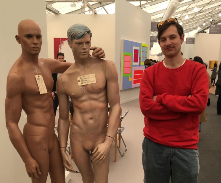The author at the Frieze art fair in 2018.