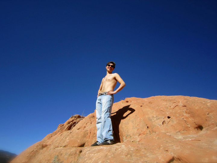 The author in Garden of the Gods in Colorado Springs, Colorado, in 2012.