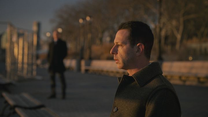 Kendall Roy (Jeremy Strong) in the final scene of HBO's "Succession," which concluded last Sunday. In a new interview with "Fresh Air" host Terry Gross, creator Jesse Armstrong explained the ending, and why TV and film writers are striking over conditions that make shows like "Succession" possible.