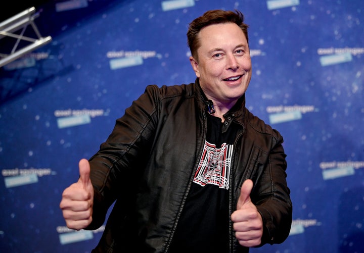 SpaceX owner and Tesla CEO Elon Musk on the red carpet for the Axel Springer Award on Dec. 1, 2020 in Berlin, Germany.