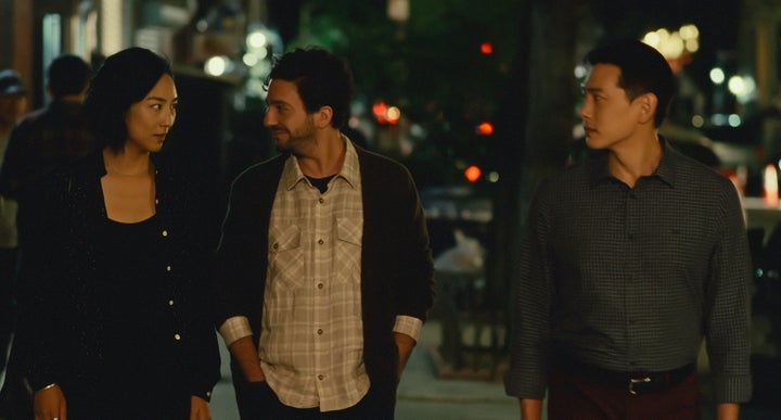 Lee, John Magaro and Yoo in "Past Lives."