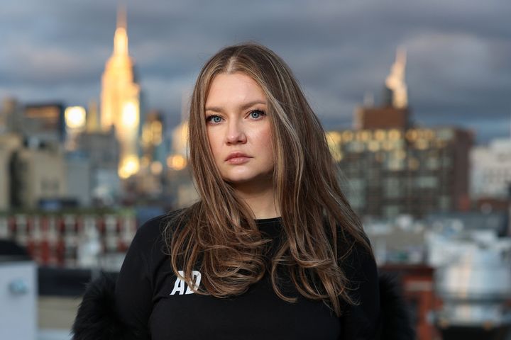 Anna Delvey poses for a photo at her home on November 16, 2022 in New York City