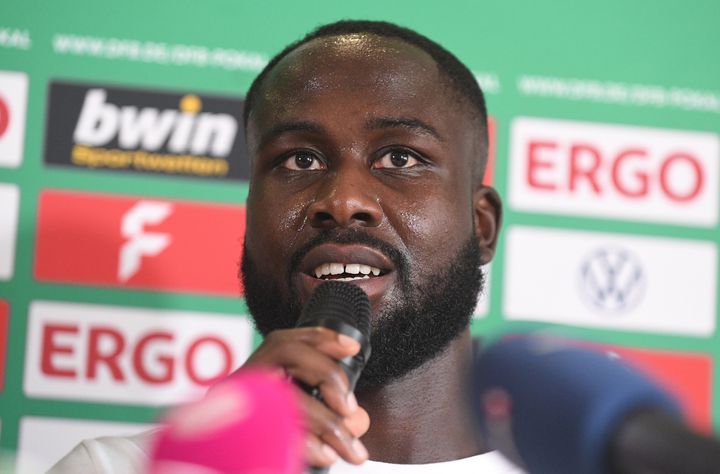 Hamburg-based Teutonia Ottensen says the North German Soccer Federation’s decision to punish the club for breaking off a game in protest against alleged racist abuse directed at team captain Marcus Coffie, pictured, is “a slap in the face."