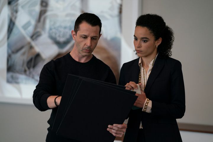 Kendall (Jeremy Strong) and Jess (Juliana Canfield) in a scene from Season 3 of Succession.