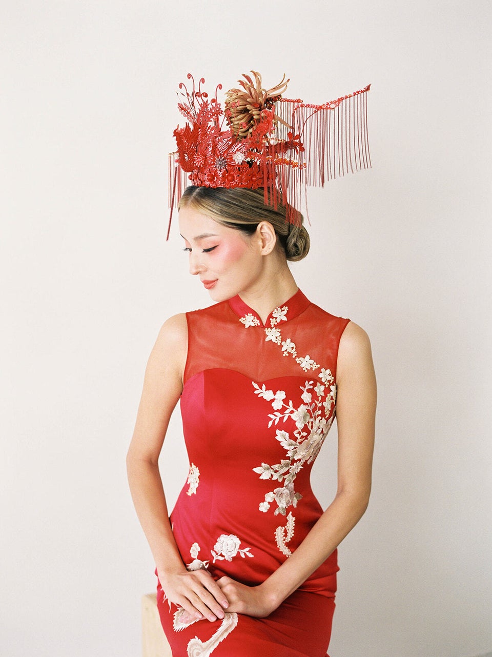 5 Essential Elements of a Bridal Áo Dài  Vietnamese Weddings – East Meets  Dress