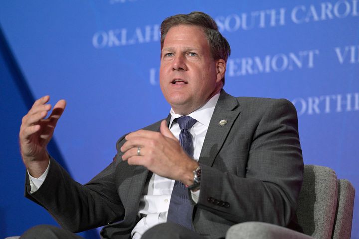 New Hampshire Gov. Chris Sununu has criticized Donald Trump and taken relatively moderate positions on social issues.
