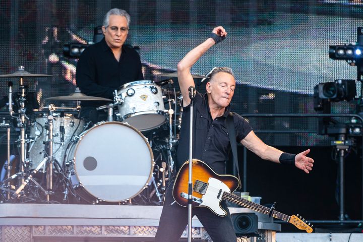Bruce Springsteen performing at BT Murrayfield Stadium