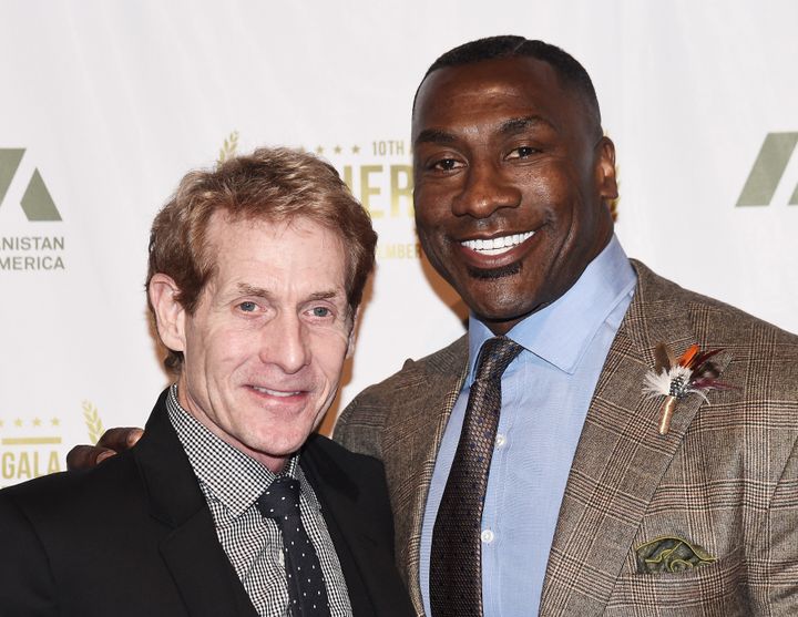 Skip Bayless and Shannon Sharpe in happier times back in 2016.