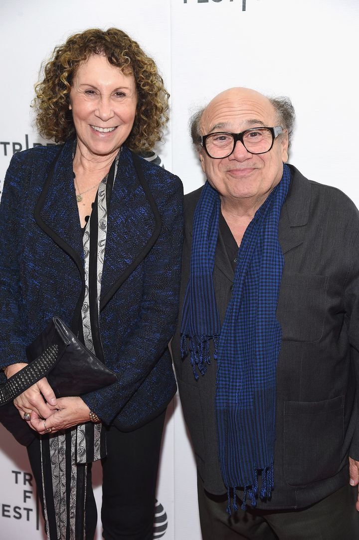 Rhea Perlman and Danny DeVito attend the film screening of "Curmudgeons" during the 2016 Tribeca Film Festival.