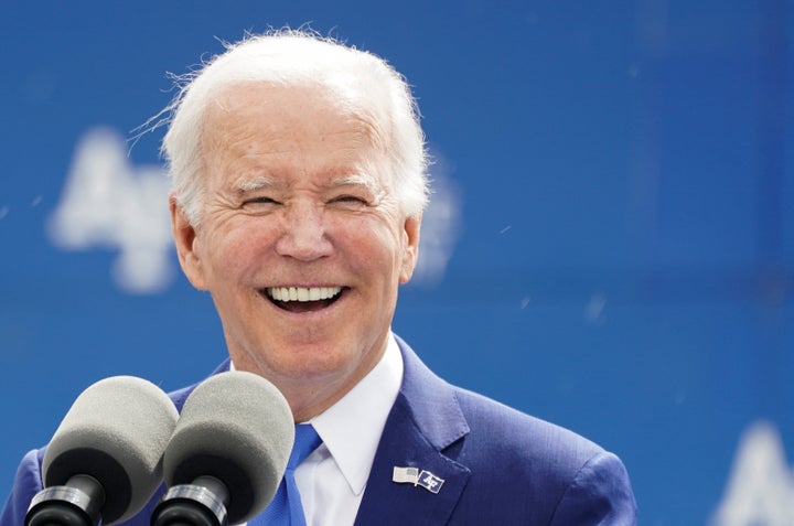 President Joe Biden addresses the graduation ceremony at the Air Force Academy in Colorado Springs, Colorado, on Thursday.