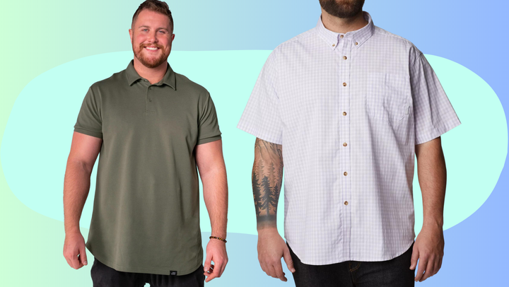 Golf shirts for fat on sale guys