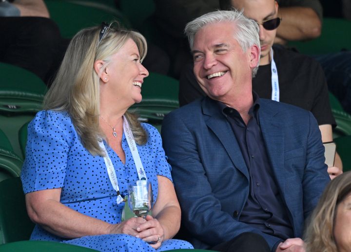 Phillip Schofield and his wife Stephanie attending Wimbledon together last year