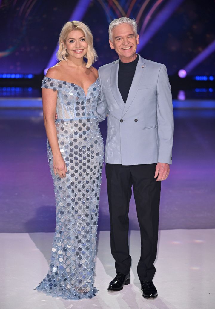 Holly and Phillip at the launch of Dancing On Ice earlier this year
