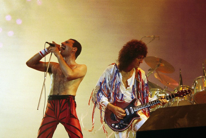 Queen's Freddie Mercury and Brian May