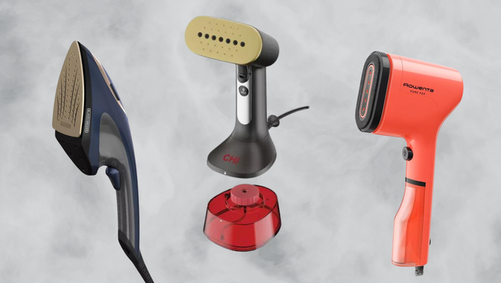 Travel steamers from <a href="https://goto.target.com/c/2706071/81938/2092?subId1=647a93d9e4b0047ed7814ae4&u=https%3A%2F%2Fwww.target.com%2Fp%2Fblack-decker-2-in-1-steamer-iron%2F-%2FA-84268285" target="_blank" data-affiliate="true" role="link" class=" js-entry-link cet-external-link" data-vars-item-name="Black+Decker" data-vars-item-type="text" data-vars-unit-name="647a93d9e4b0047ed7814ae4" data-vars-unit-type="buzz_body" data-vars-target-content-id="https://goto.target.com/c/2706071/81938/2092?subId1=647a93d9e4b0047ed7814ae4&u=https%3A%2F%2Fwww.target.com%2Fp%2Fblack-decker-2-in-1-steamer-iron%2F-%2FA-84268285" data-vars-target-content-type="url" data-vars-type="web_external_link" data-vars-subunit-name="article_body" data-vars-subunit-type="component" data-vars-position-in-subunit="0">Black+Decker</a>, <a href="https://goto.target.com/c/2706071/81938/2092?subId1=647a93d9e4b0047ed7814ae4&u=https%3A%2F%2Fwww.target.com%2Fp%2Fchi-handheld-steamer-11590-black%2F-%2FA-87328726" target="_blank" data-affiliate="true" role="link" class=" js-entry-link cet-external-link" data-vars-item-name="Chi" data-vars-item-type="text" data-vars-unit-name="647a93d9e4b0047ed7814ae4" data-vars-unit-type="buzz_body" data-vars-target-content-id="https://goto.target.com/c/2706071/81938/2092?subId1=647a93d9e4b0047ed7814ae4&u=https%3A%2F%2Fwww.target.com%2Fp%2Fchi-handheld-steamer-11590-black%2F-%2FA-87328726" data-vars-target-content-type="url" data-vars-type="web_external_link" data-vars-subunit-name="article_body" data-vars-subunit-type="component" data-vars-position-in-subunit="1">Chi</a>, and <a href="https://goto.target.com/c/2706071/81938/2092?subId1=647a93d9e4b0047ed7814ae4&u=https%3A%2F%2Fwww.target.com%2Fp%2Frowenta-pure-pop-handheld-garment-steamer%2F-%2FA-89104504%3Fpreselect%3D88747364" target="_blank" data-affiliate="true" role="link" class=" js-entry-link cet-external-link" data-vars-item-name="Rowenta" data-vars-item-type="text" data-vars-unit-name="647a93d9e4b0047ed7814ae4" data-vars-unit-type="buzz_body" data-vars-target-content-id="https://goto.target.com/c/2706071/81938/2092?subId1=647a93d9e4b0047ed7814ae4&u=https%3A%2F%2Fwww.target.com%2Fp%2Frowenta-pure-pop-handheld-garment-steamer%2F-%2FA-89104504%3Fpreselect%3D88747364" data-vars-target-content-type="url" data-vars-type="web_external_link" data-vars-subunit-name="article_body" data-vars-subunit-type="component" data-vars-position-in-subunit="2">Rowenta</a>