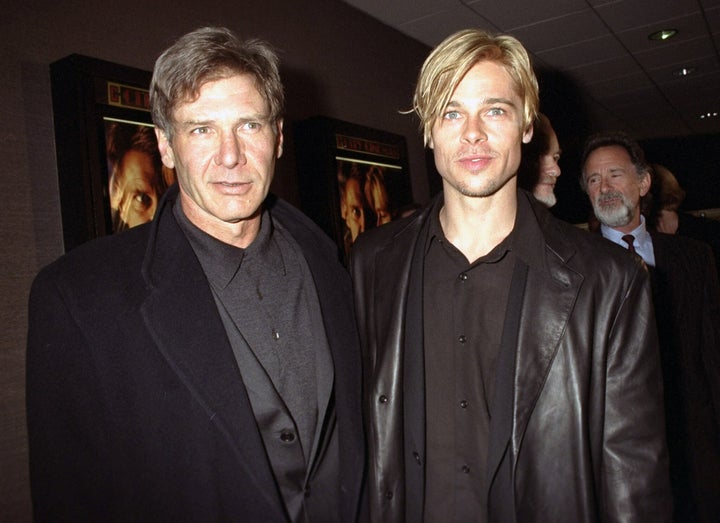 Harrison Ford and Brad Pitt at the premiere of The Devil's Own