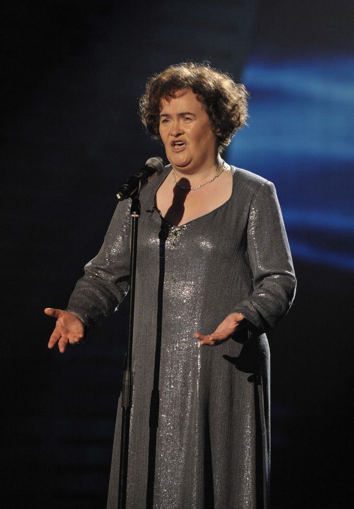 Susan Boyle performing during the BGT final in 2009