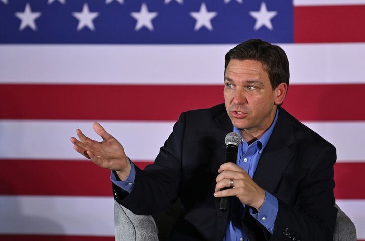 Ron DeSantis at the Our Great American Comeback campaign event in Lexington, South Carolina on June 2.