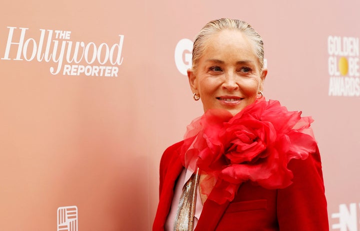 Sharon Stone arrives for The Hollywood Reporter's second annual "Raising Our Voices" event in Los Angeles on May 31, 2023.