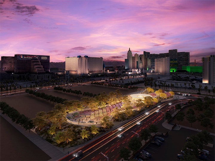 This rendering provided by Clark County on June 2, 2023, shows one of five potential designs.