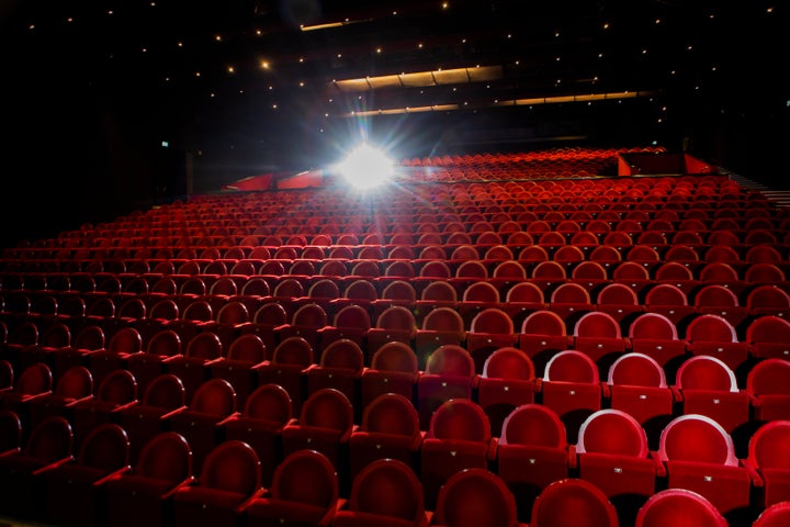 Empty cinema theatre seats