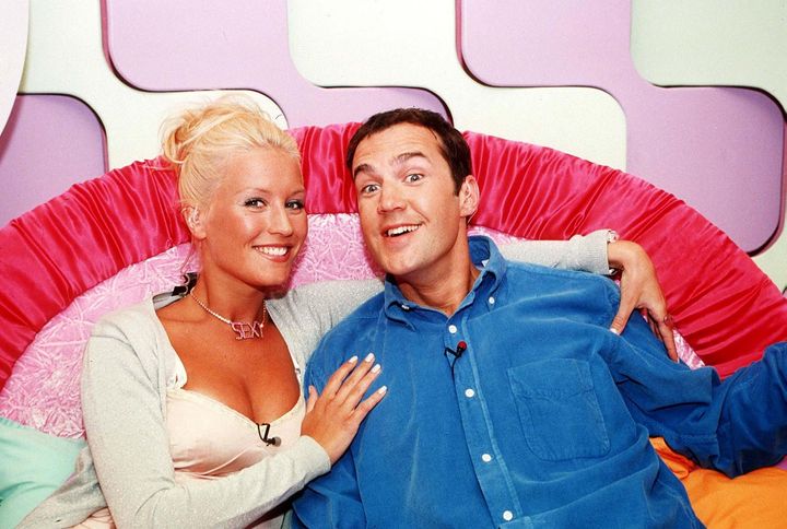 The two presenters pictured during their Big Breakfast days in the late 90s