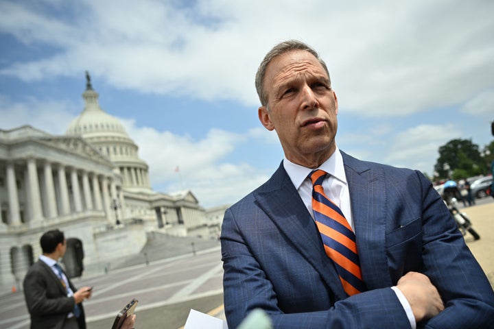 Rep. Scott Perry (R-Pa.) speaks to members of the media outside the U.S. Capitol in Washington, D.C., on May 30.