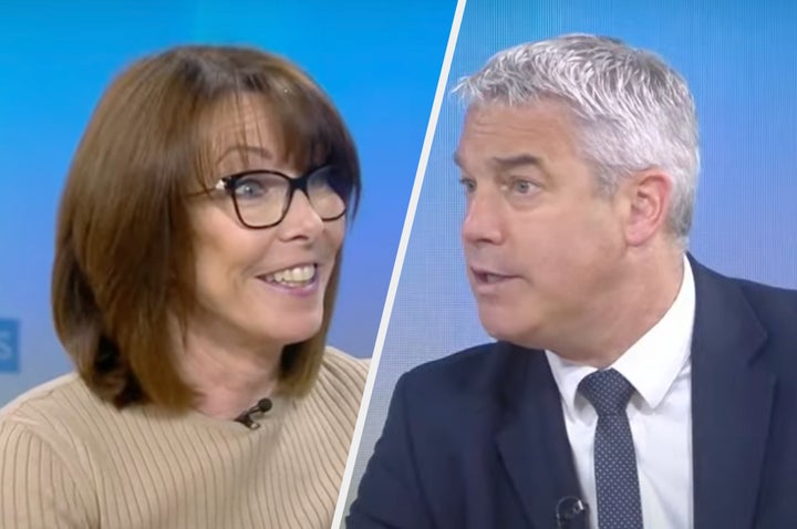 Kay Burley clashed with Steve Barclay on Sky News