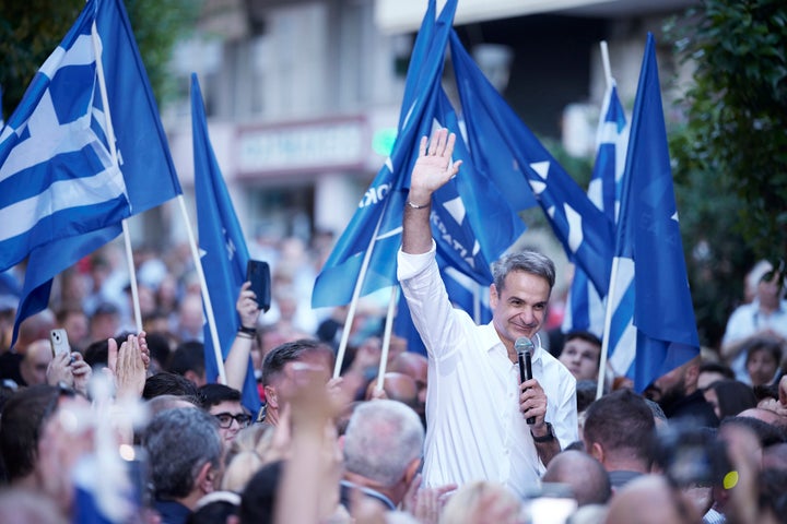 Ο Κυριάκος Μητσοτάκης μίλησε σε συγκέντρωση πολιτών στη Δράμα