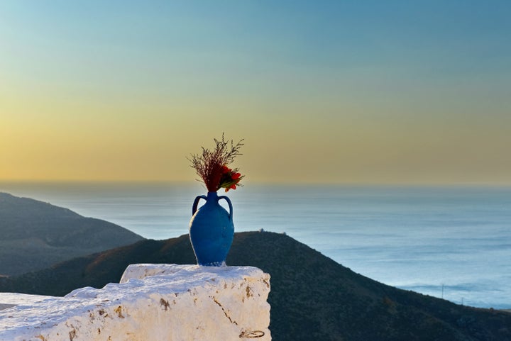 Το νησί της Ανάφης το πρωί. 