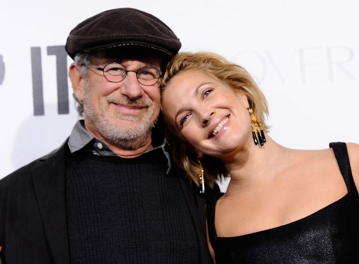 Steven Spielberg and Drew Barrymore in 2009