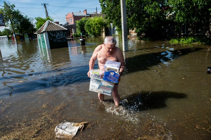 The destruction of a critical dam in Ukraine has caused flooding across the Kherson region.