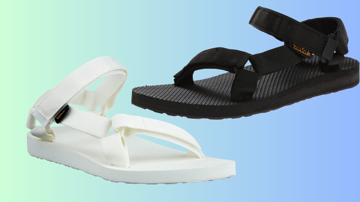 Women's Tevas in white and black