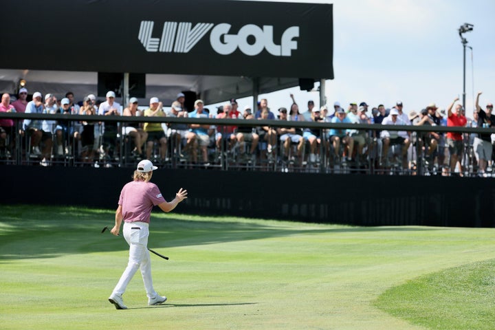 Cameron Smith of Australia during the final round of the LIV Golf Invitational - Boston at the Oaks golf course at the International on Sept. 4, 2022, in Bolton, Massachusetts.