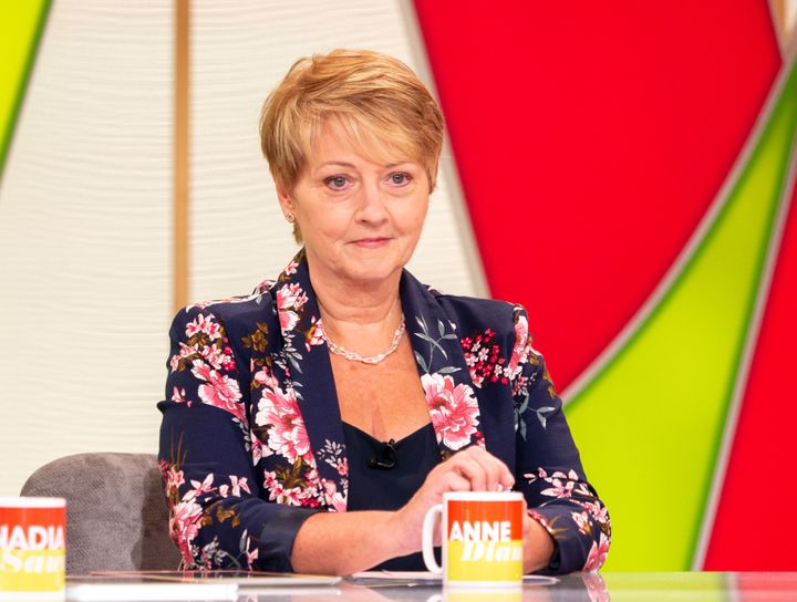 Anne Diamond pictured on Loose Women in 2018