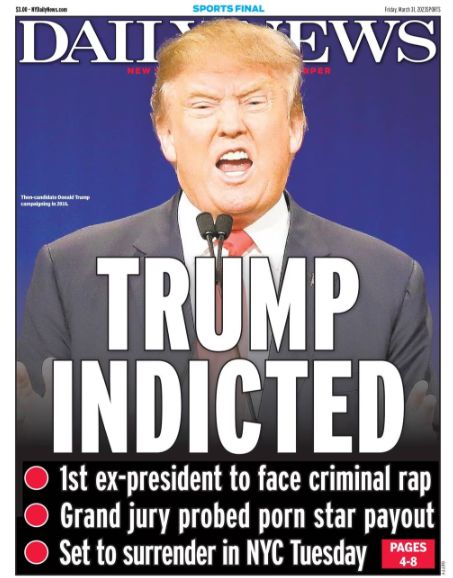 New York Daily News Sums Up Donald Trumps Latest Legal Woe With 2 Words Huffpost Latest News 