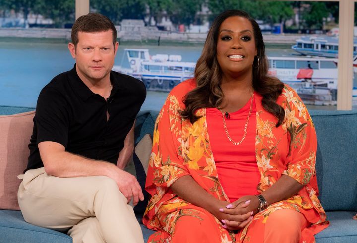 Dermot O'Leary and Alison Hammond during Friday's edition of This Morning