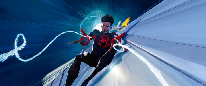 Miles Morales as depicted in Across The Spider-Verse