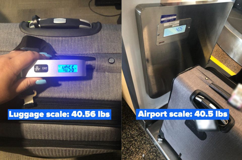 A digital luggage scale