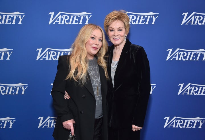 Christina Applegate (left) and Jean Smart on Wednesday at the Variety TV FYC Fest 2023 in Los Angeles.