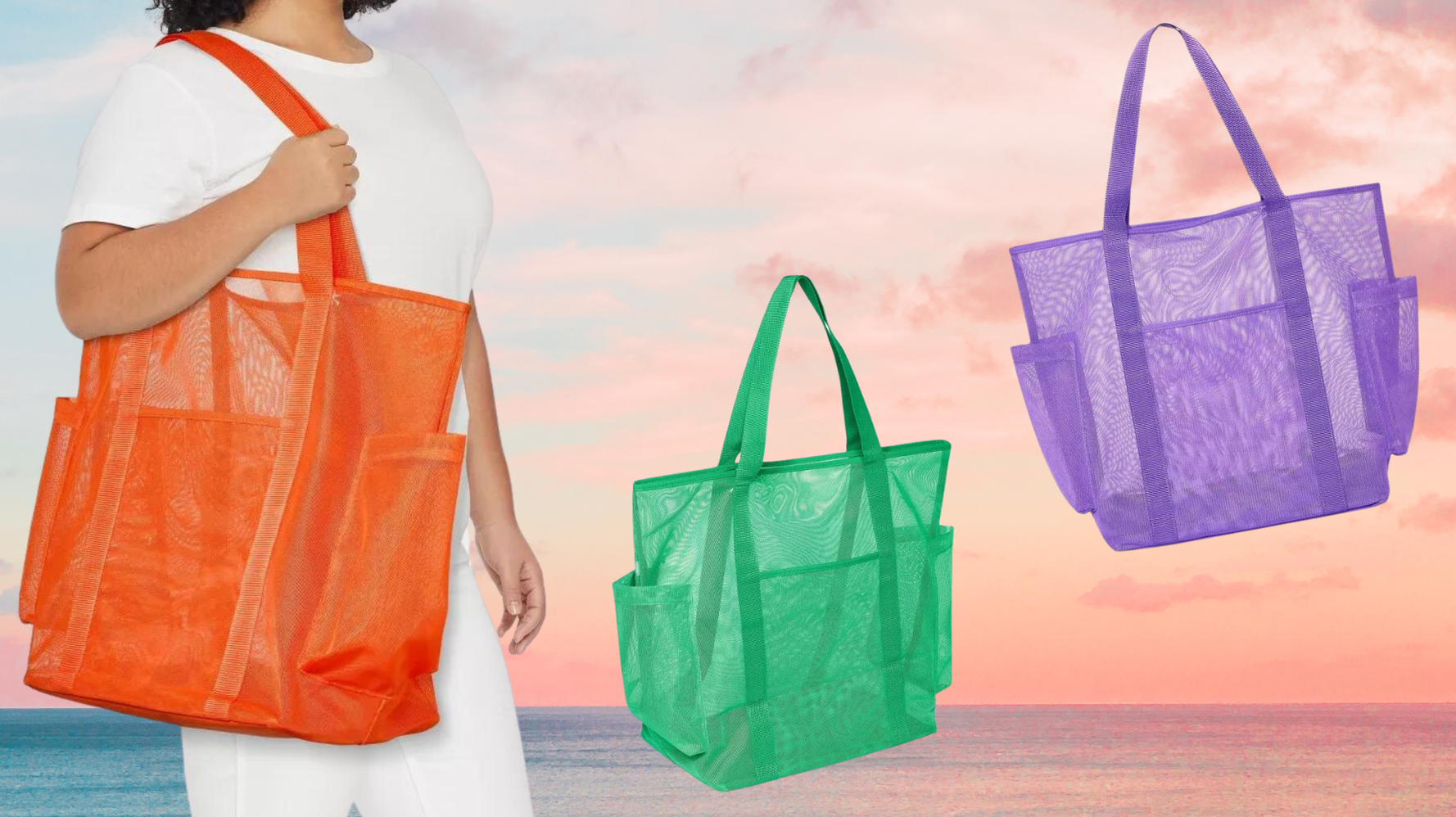 Mesh beach 2025 bag walmart