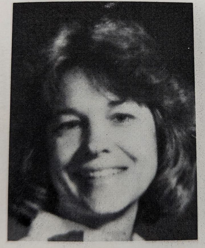 Penny Odell, the author's "magical" English teacher, in a photo from the author's senior year yearbook.