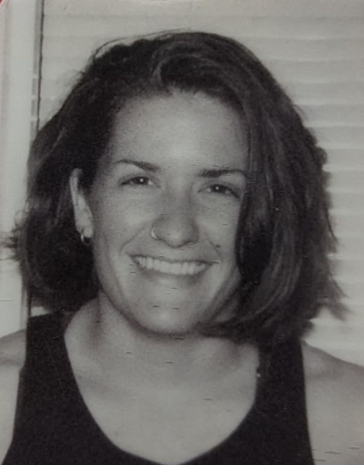 The author while teaching at an urban Northeast school in 2000. "This is my real smile," she writes.