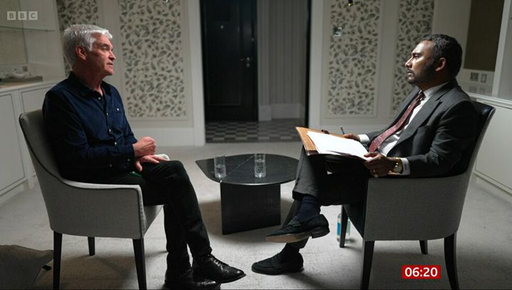 Phillip Schofield was interviewed by the BBC's media editor Amol Rajan