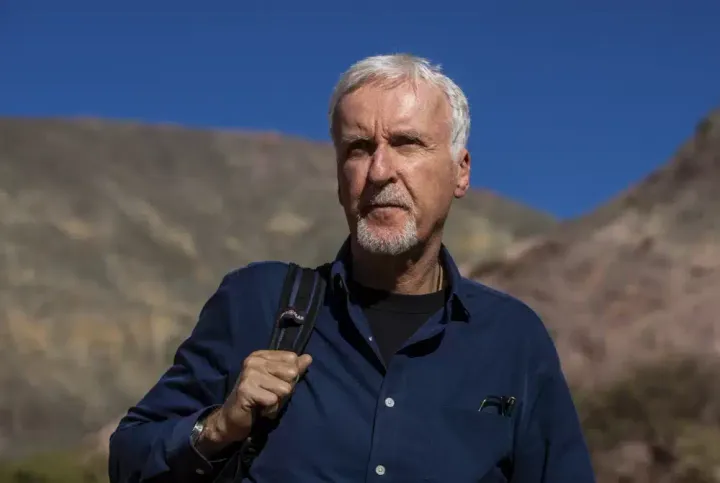 Director James Cameron walks in Purmamarca, Jujuy province, Argentina, on June 8. The filmmaker arrived to Argentina to participate in a Sustainable Development Forum.