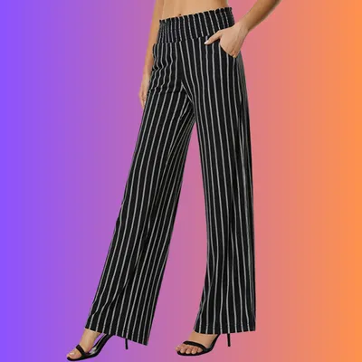 Laurra Pink | Straight-Leg Pants w/ Elastic Waist